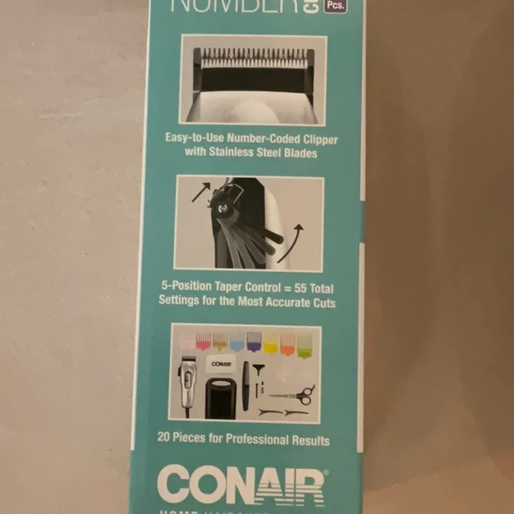 Conair Number Cut 20-piece Hair Clipper. New in box.